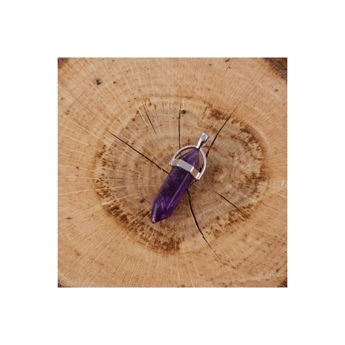 Amatist Point Kolye Ucu