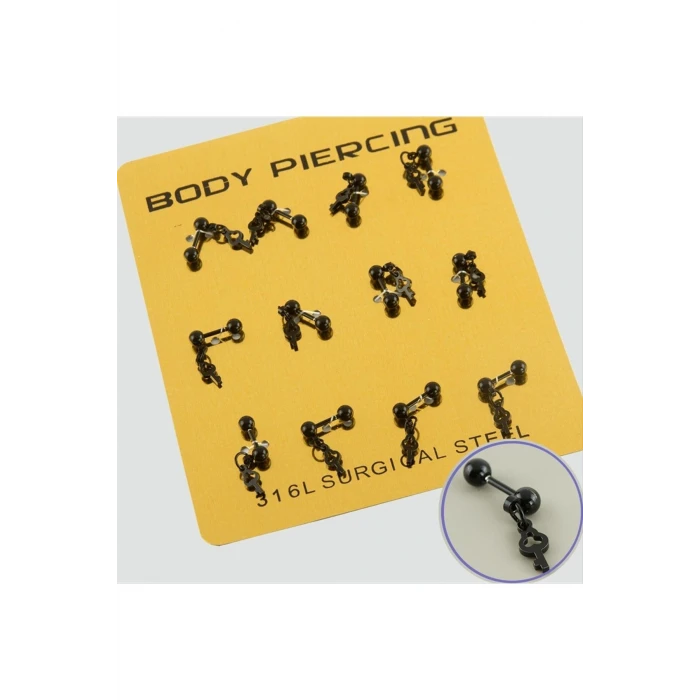 Anahtar Çelik Piercing 1 Adet