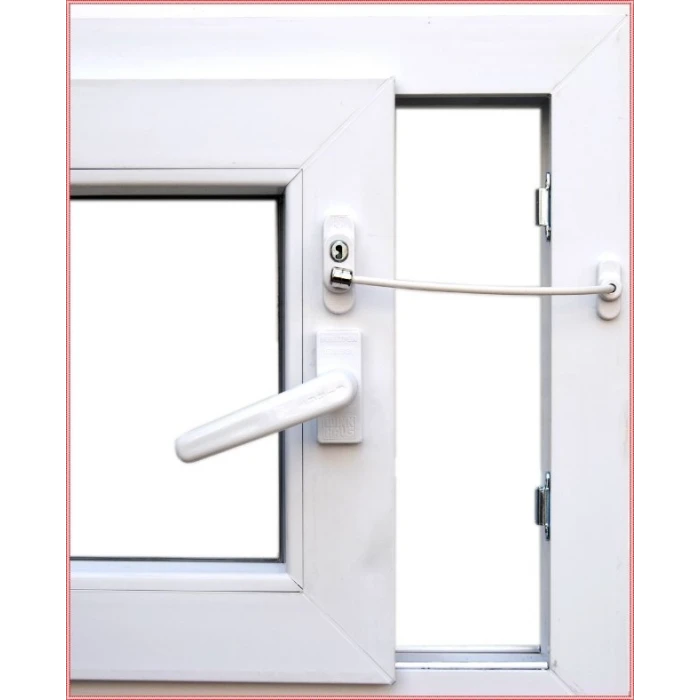 Anahtarlı Halatlı Pvc Kapı Pencere Emniyet Kilidi (4887)