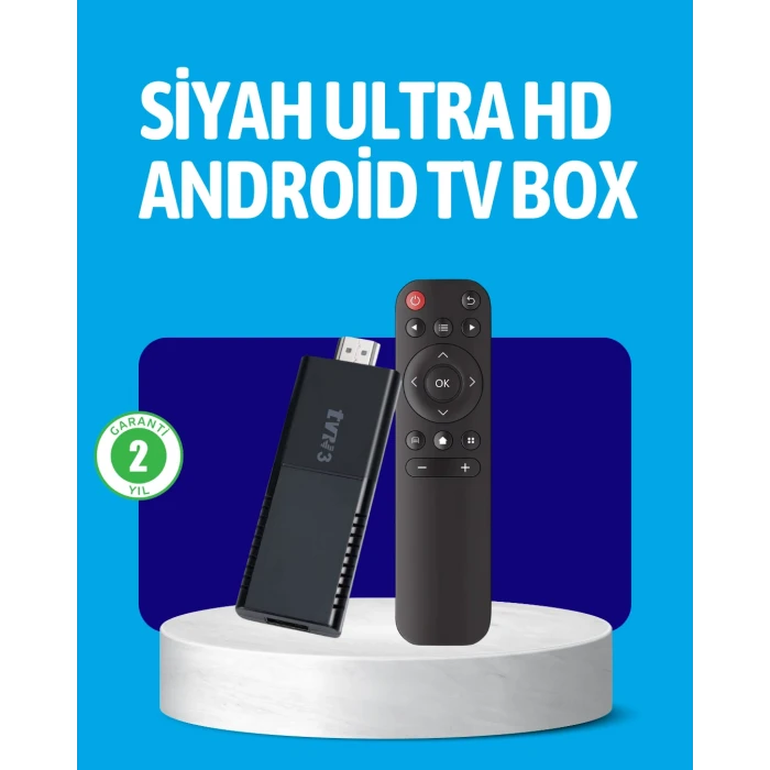 Android TV Stick 2GB RAM 16GB Depolama Kapasiteli