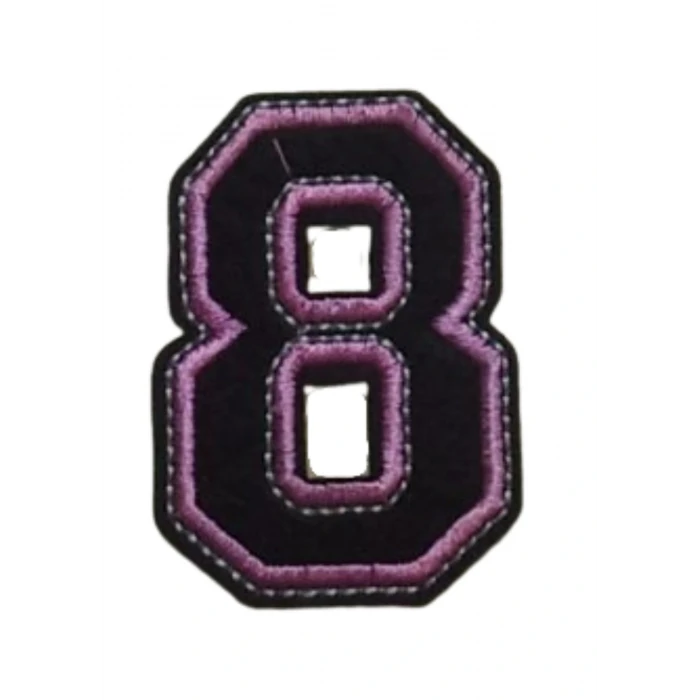 Aplike Ütü İle Yapışan 8  Rakamı  Arma 3x4 cm