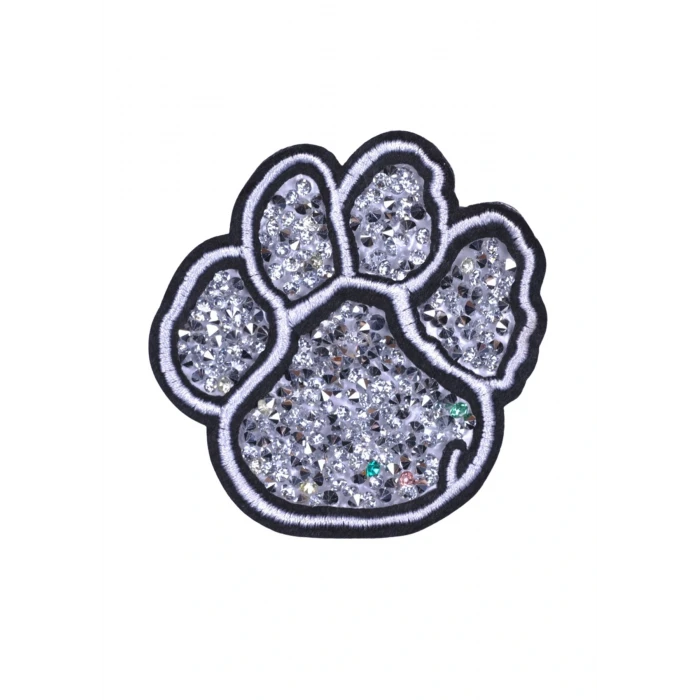 Aplike Ütü İle Yapışan Taşlı Pati Arma 5 cm