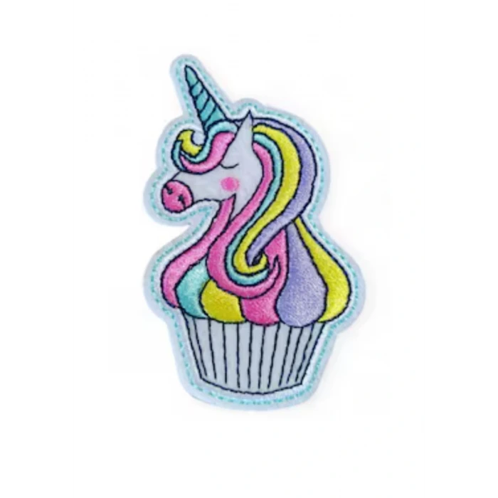 Aplike Ütü İle Yapışan Unicorn At Pembe Karışık Arma 5x3 cm