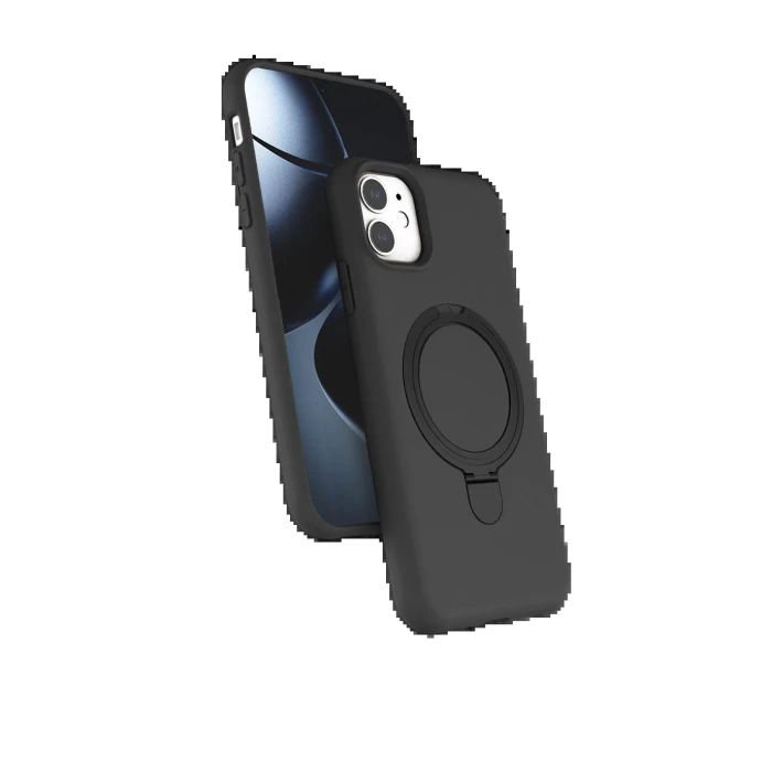 Apple iPhone 11 Regal Magsafe Standlı Kapak - Titan Gri