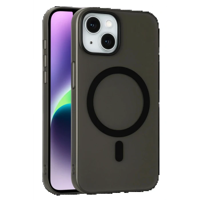 Apple iPhone 14 Tuna PC Slim Magsafe Kapak - Siyah