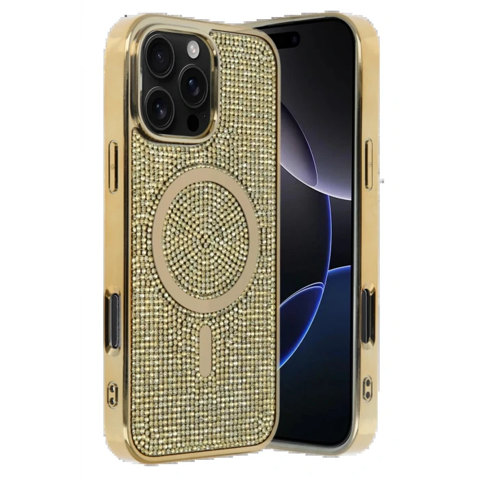 Apple iPhone 16 Pro Helen Magsafe Kapak - Gold