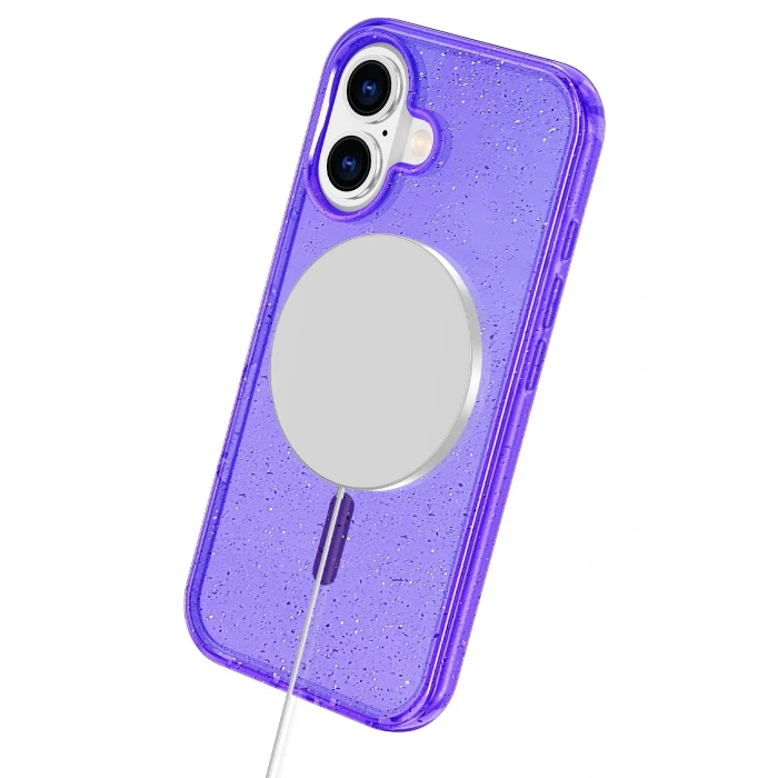 Apple iPhone 16 Star Magsafe Kapak - Mor