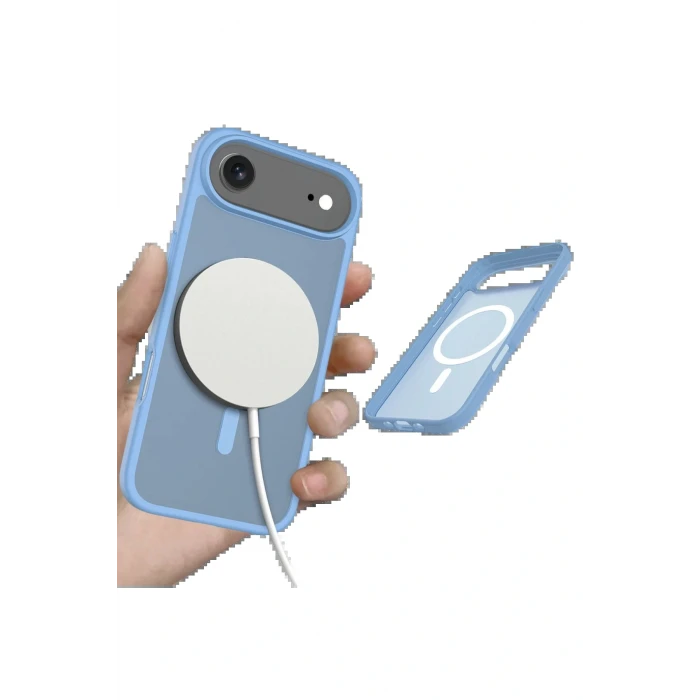 Apple iPhone 17 Air Jota Magsafe Kapak - Açık Mavi