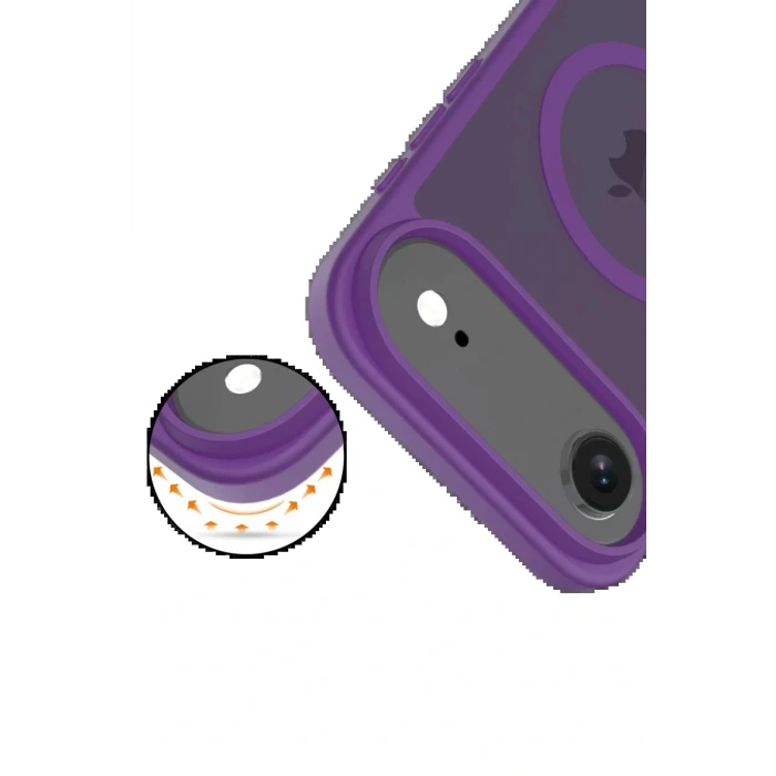 Apple iPhone 17 Air Jota Magsafe Kapak - Derin Mor