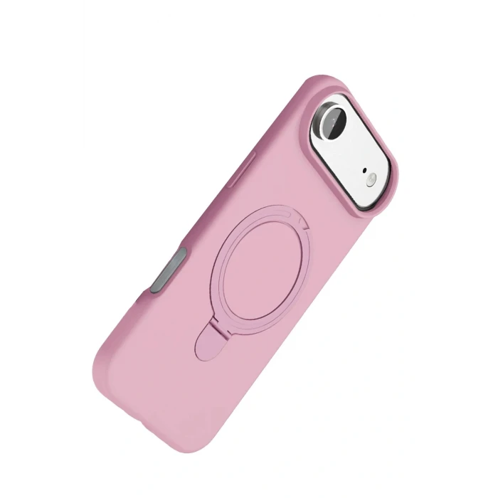 Apple iPhone 17 Air Regal Magsafe Standlı Kapak - Açık Pembe