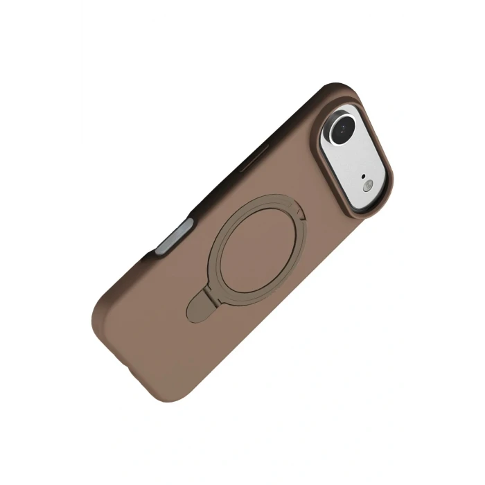 Apple iPhone 17 Air Regal Magsafe Standlı Kapak - Çöl Titanyum