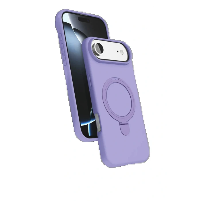 Apple iPhone 17 Air Regal Magsafe Standlı Kapak - Lila