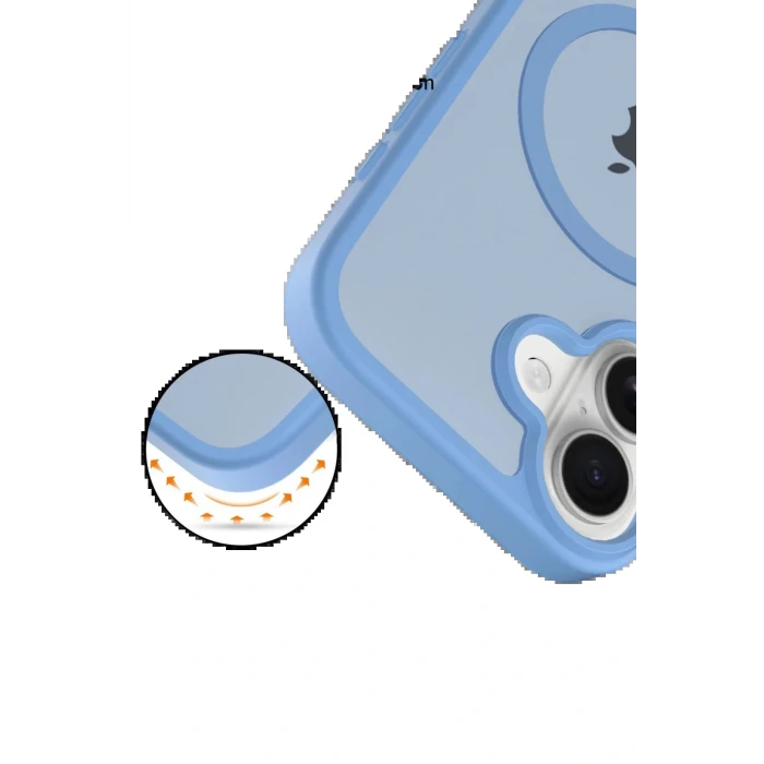 Apple iPhone 17 Jota Magsafe Kapak - Açık Mavi