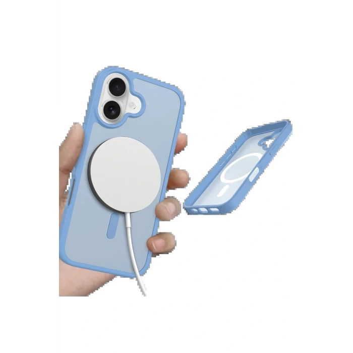 Apple iPhone 17 Jota Magsafe Kapak - Açık Mavi
