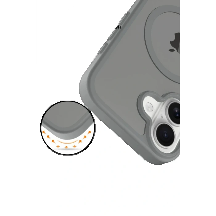 Apple iPhone 17 Jota Magsafe Kapak - Titan Gri
