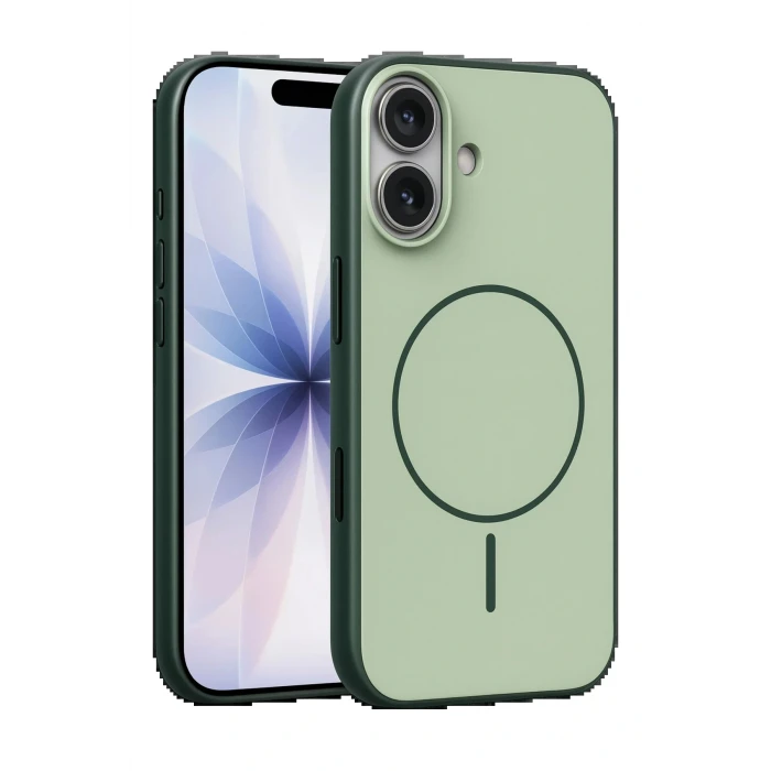 Apple iPhone 17 Neva Magsafe Kapak - Koyu Yeşil