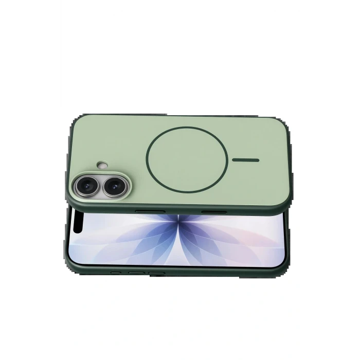 Apple iPhone 17 Neva Magsafe Kapak - Koyu Yeşil