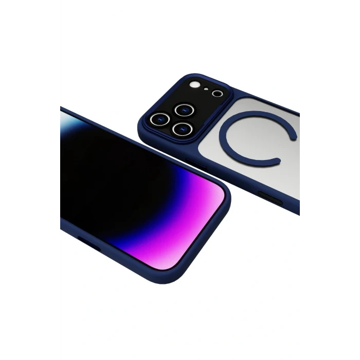 Apple iPhone 17 Pro Hazar Magsafe Kapak - Lacivert