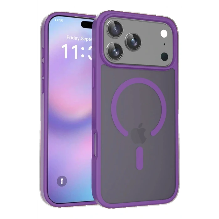 Apple iPhone 17 Pro Jota Magsafe Kapak - Derin Mor