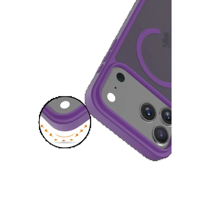 Apple iPhone 17 Pro Jota Magsafe Kapak - Derin Mor