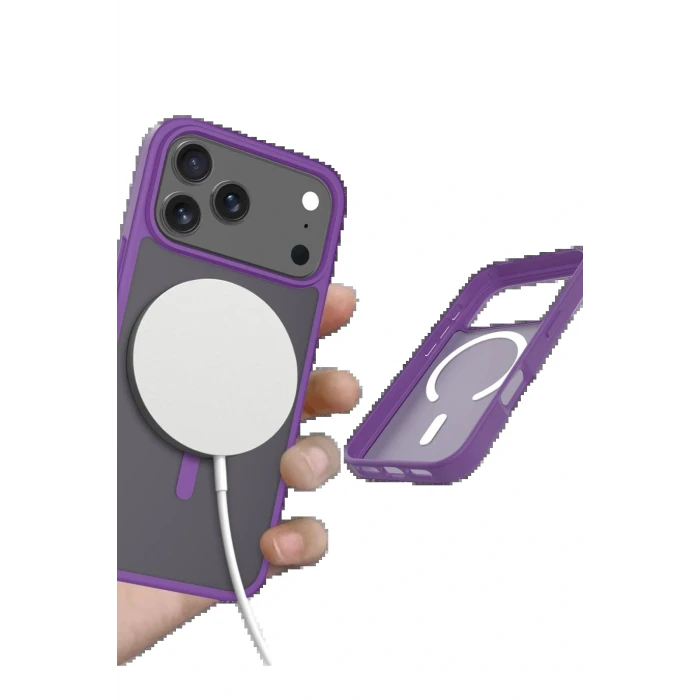 Apple iPhone 17 Pro Jota Magsafe Kapak - Derin Mor