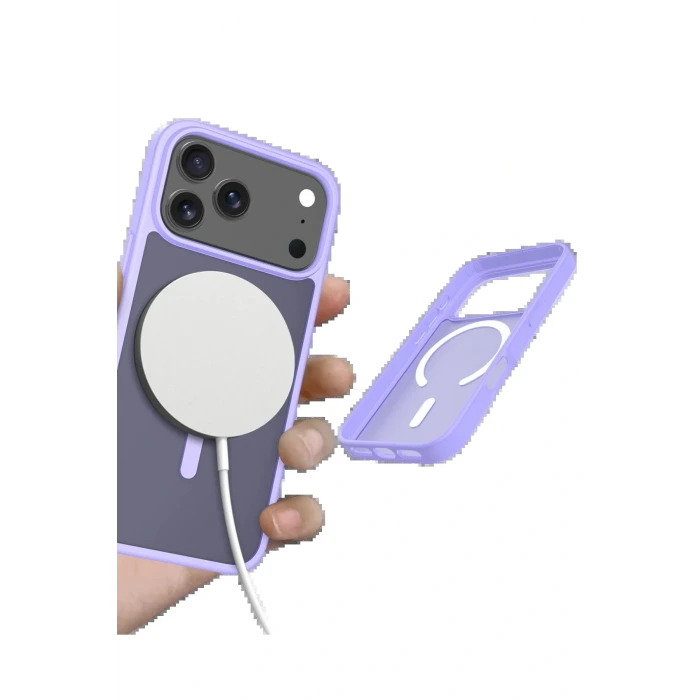 Apple iPhone 17 Pro Jota Magsafe Kapak - Lila