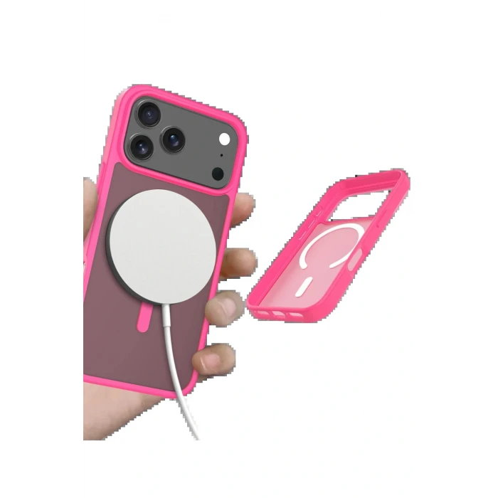 Apple iPhone 17 Pro Jota Magsafe Kapak - Rose