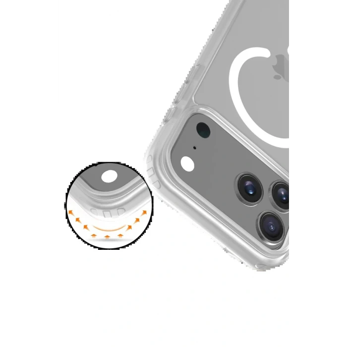 Apple iPhone 17 Pro Jota Magsafe Kapak - Şeffaf