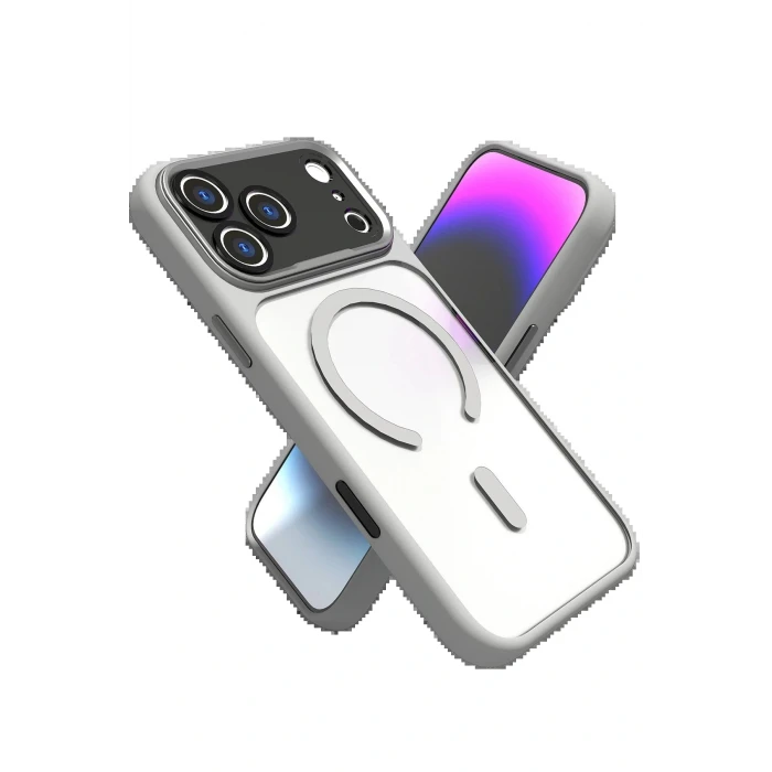Apple iPhone 17 Pro Max Hazar Magsafe Kapak - Gri