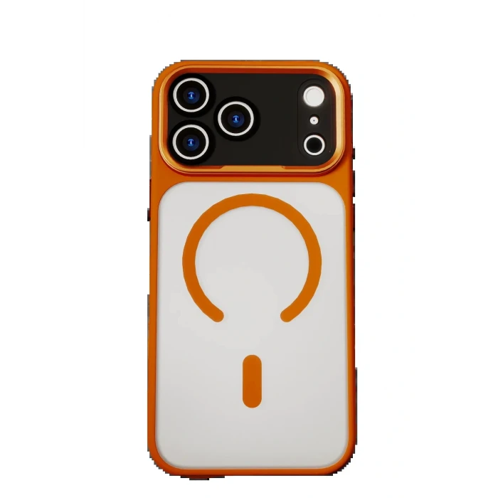 Apple iPhone 17 Pro Max Hazar Magsafe Kapak - Turuncu