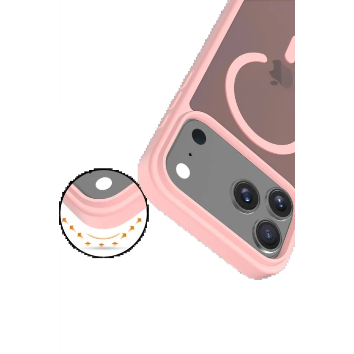 Apple iPhone 17 Pro Max Jota Magsafe Kapak - Pudra