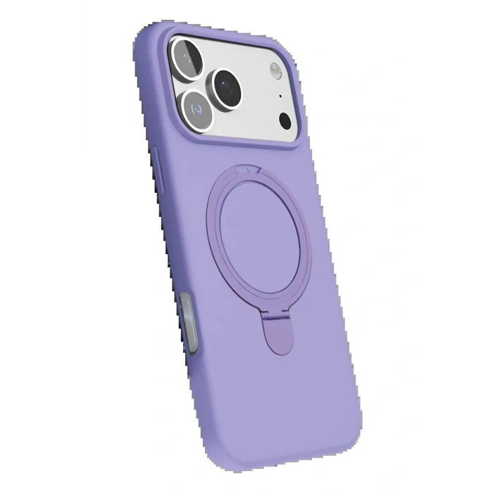 Apple iPhone 17 Pro Max Regal Magsafe Standlı Kapak - Lila