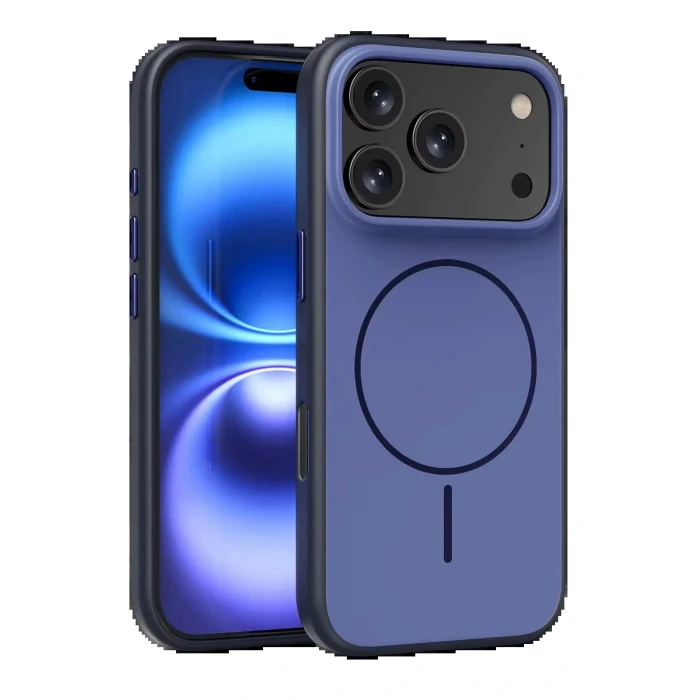 Apple iPhone 17 Pro Neva Magsafe Kapak - Lacivert