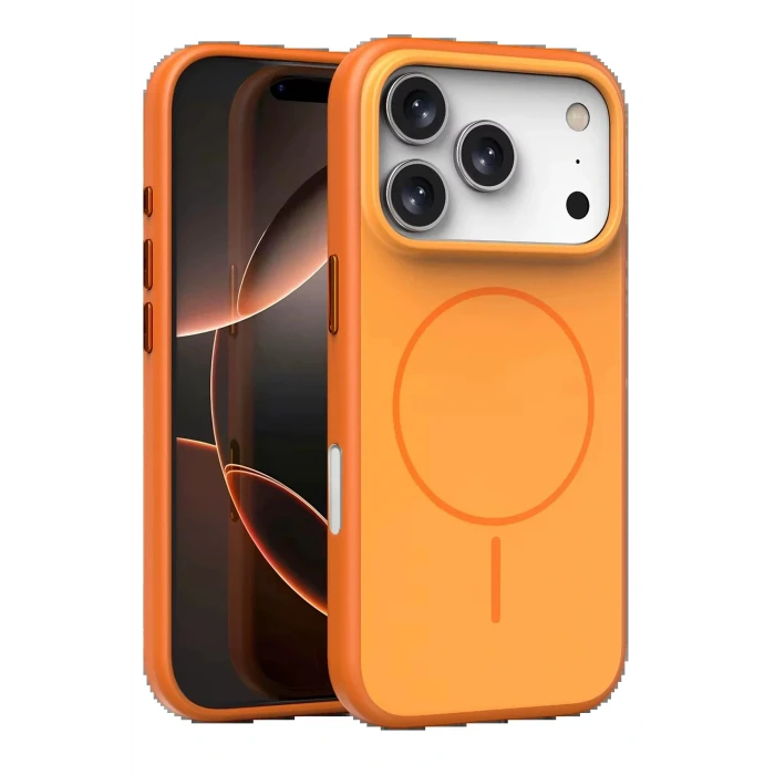 Apple iPhone 17 Pro Neva Magsafe Kapak - Turuncu