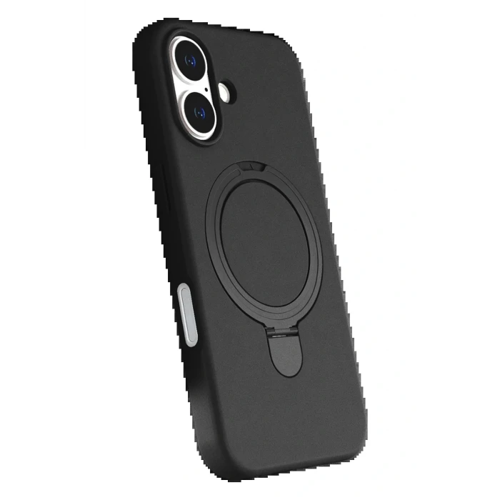 Apple iPhone 17 Regal Magsafe Standlı Kapak - Siyah
