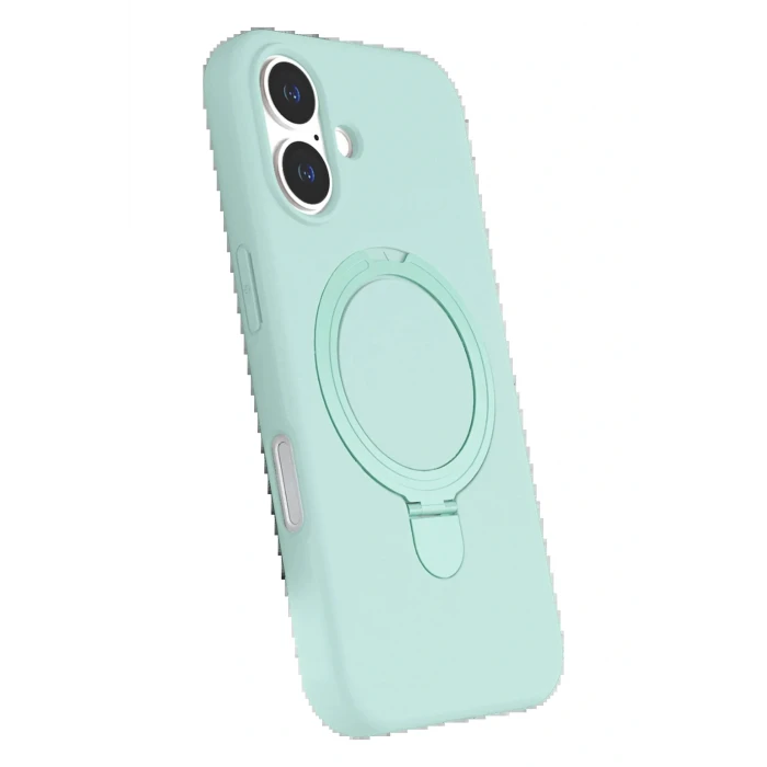 Apple iPhone 17 Regal Magsafe Standlı Kapak - Su Yeşili