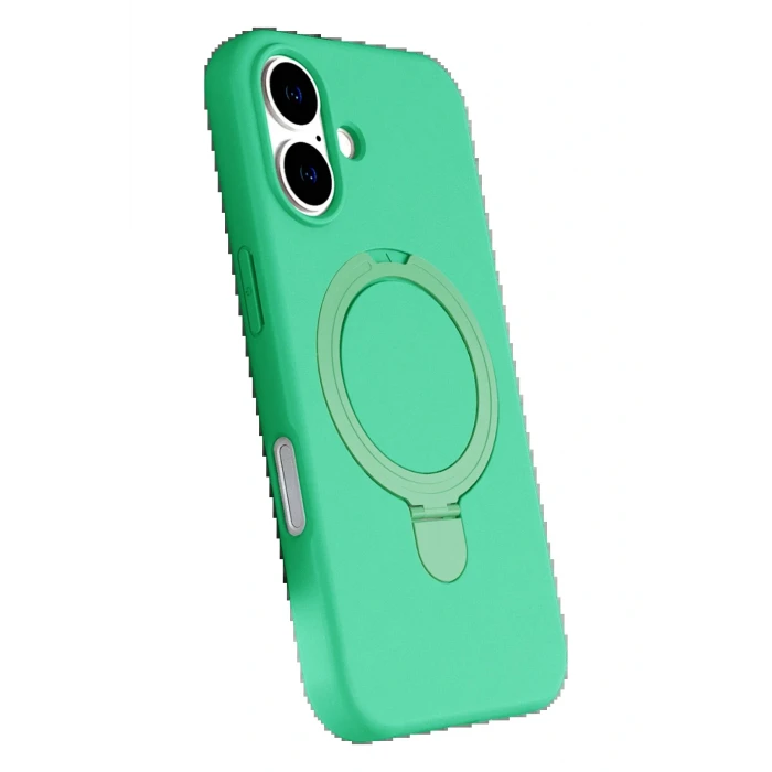 Apple iPhone 17 Regal Magsafe Standlı Kapak - Yeşil