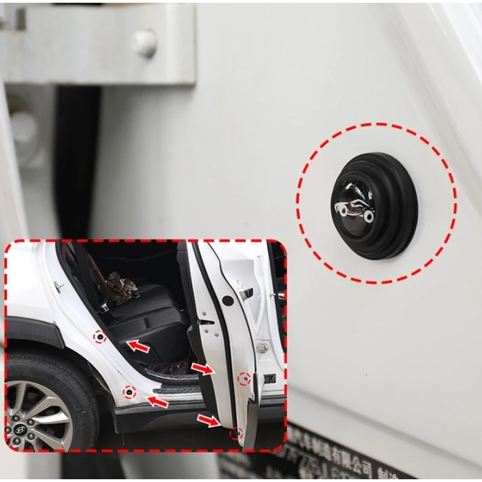 Araba Kapı Ses Ve Darbe Emici Pad 10 Adet Siyah