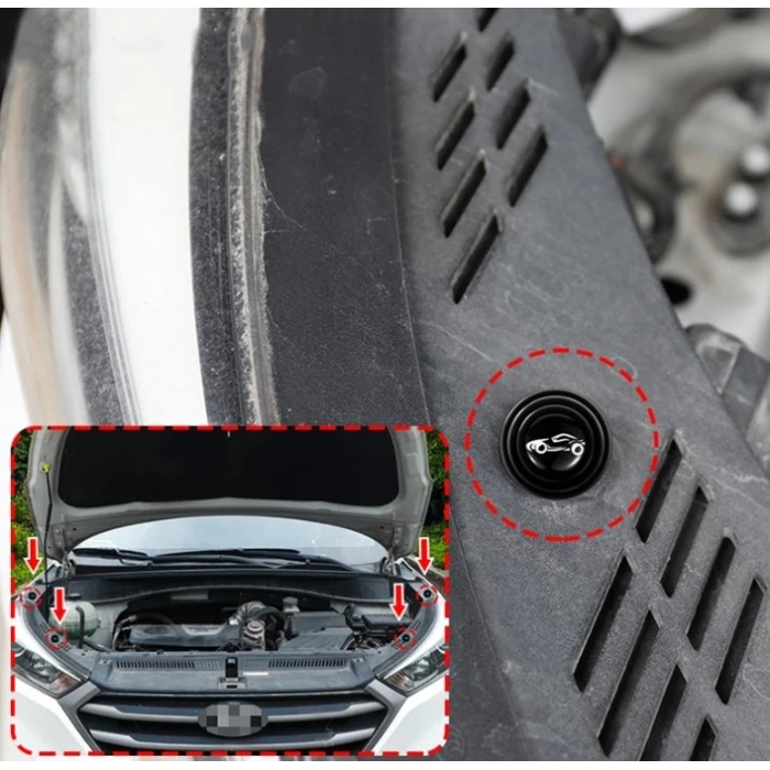 Araba Kapı Ses Ve Darbe Emici Pad 10 Adet Siyah