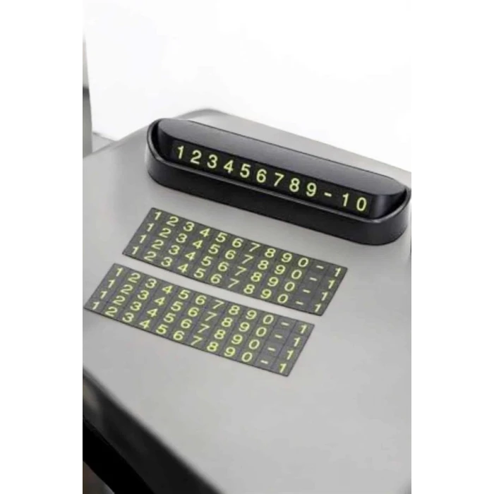 Araba Park Numaratörü Araç İçi Numaralık Değiştirilebilir Çevirmeli Mini