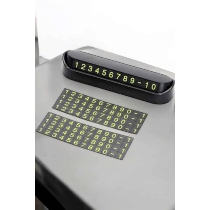 Araba Park Numaratörü Araç İçi Numaralık Değiştirilebilir Çevirmeli Mini