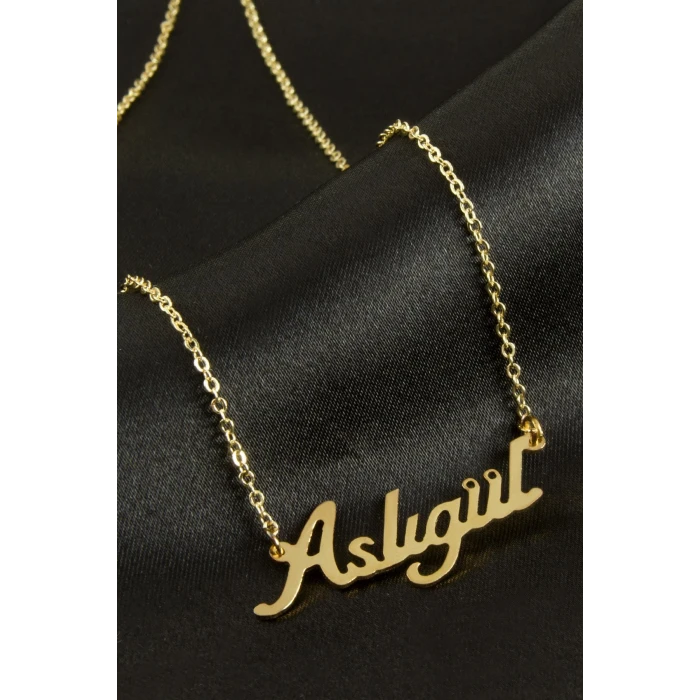 Aslıgül İsimli Kolye (Kişiye Özel)