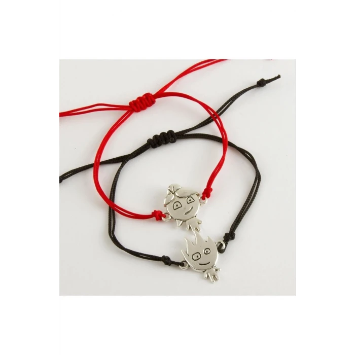 Ateş ve Su 2li İp Bileklik