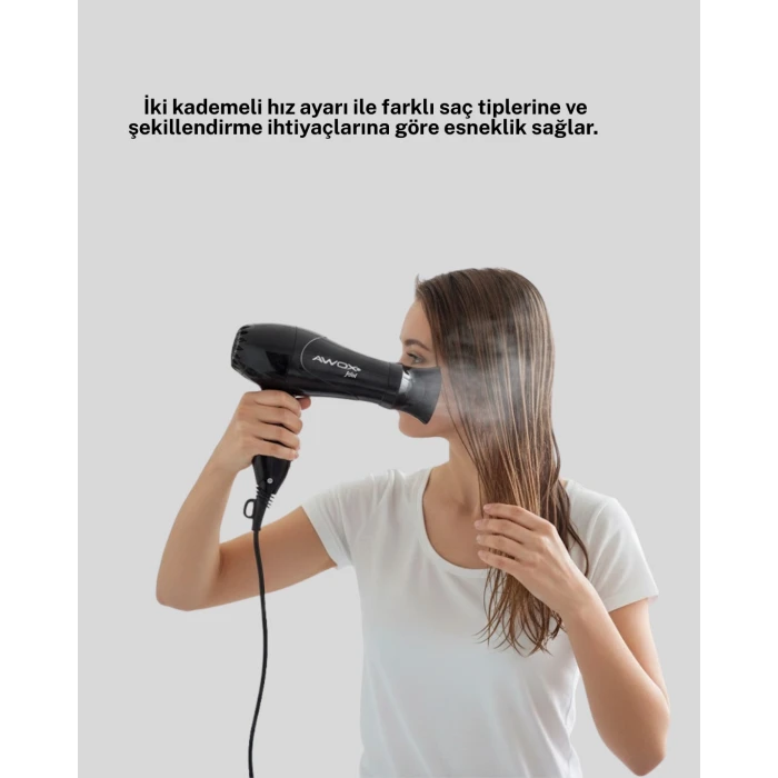 AWOX MİNİ FÖN SİYAH
