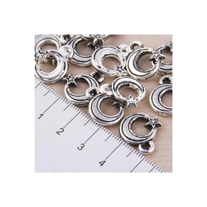 Ay Yıldız Püskül Malzemesi 10lu (Minik)