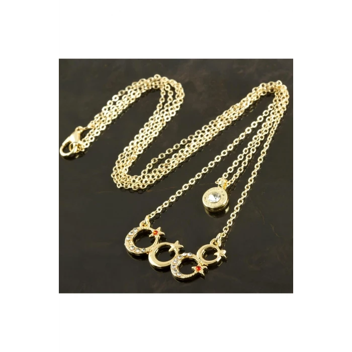 Ay Yıldız Yeni Sezon İkili Kolye