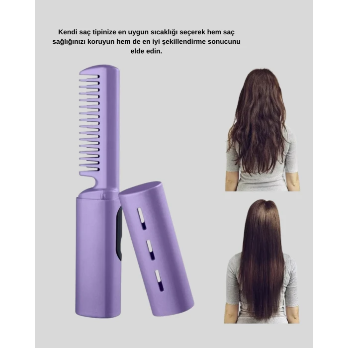 Ayarlanabilir Isı Kontrollü Saç Şekillendirici – İnce ve Kalın Tellere Uyumlu
