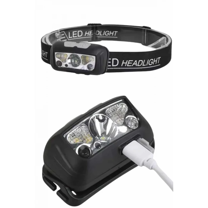 Ayarlanabilir Kafa Lambası Type-C Şarjlı Kompakt Kamp Lambası