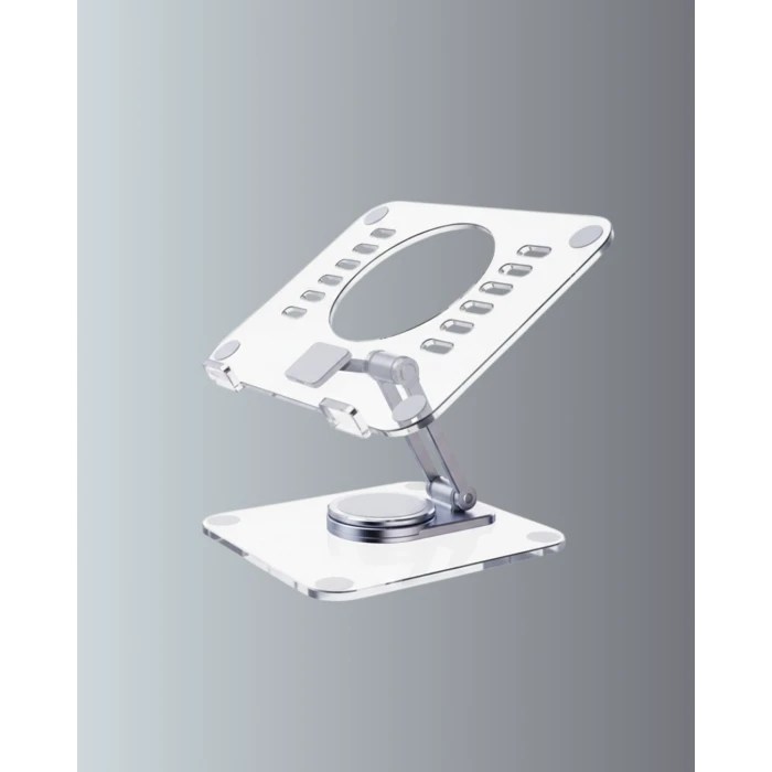 Ayarlanabilir Şeffaf Tablet Standı Kaymaz Silikon Tabanlı