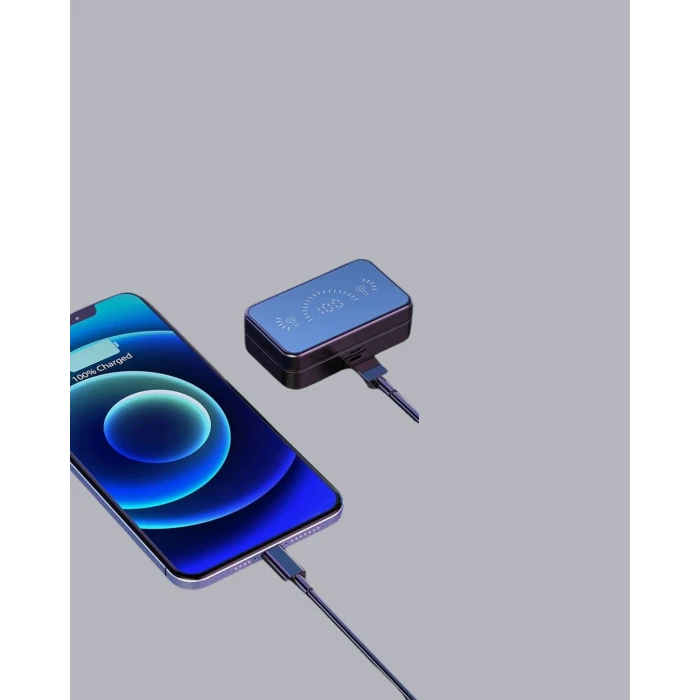 Ayna Ekranlı Bluetooth 5.1 Kablosuz Kulaklık – 3500 mAh Şarj Kutusu, Suya Dayanıklı